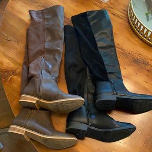 Rocket Dog knee high boots. 2 pairs. EUC. Size 8.5